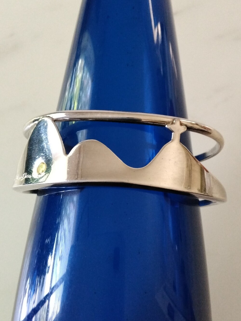 Francesca Romana Diana Christ the Redeemer Silver Rio Landscape Cuff Bracelet